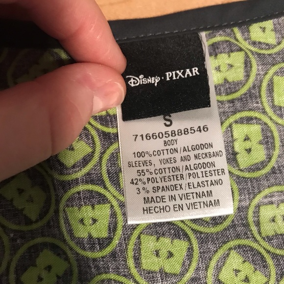 Disney Pixar Monsters Inc. Scrub Top - Picture 5 of 6
